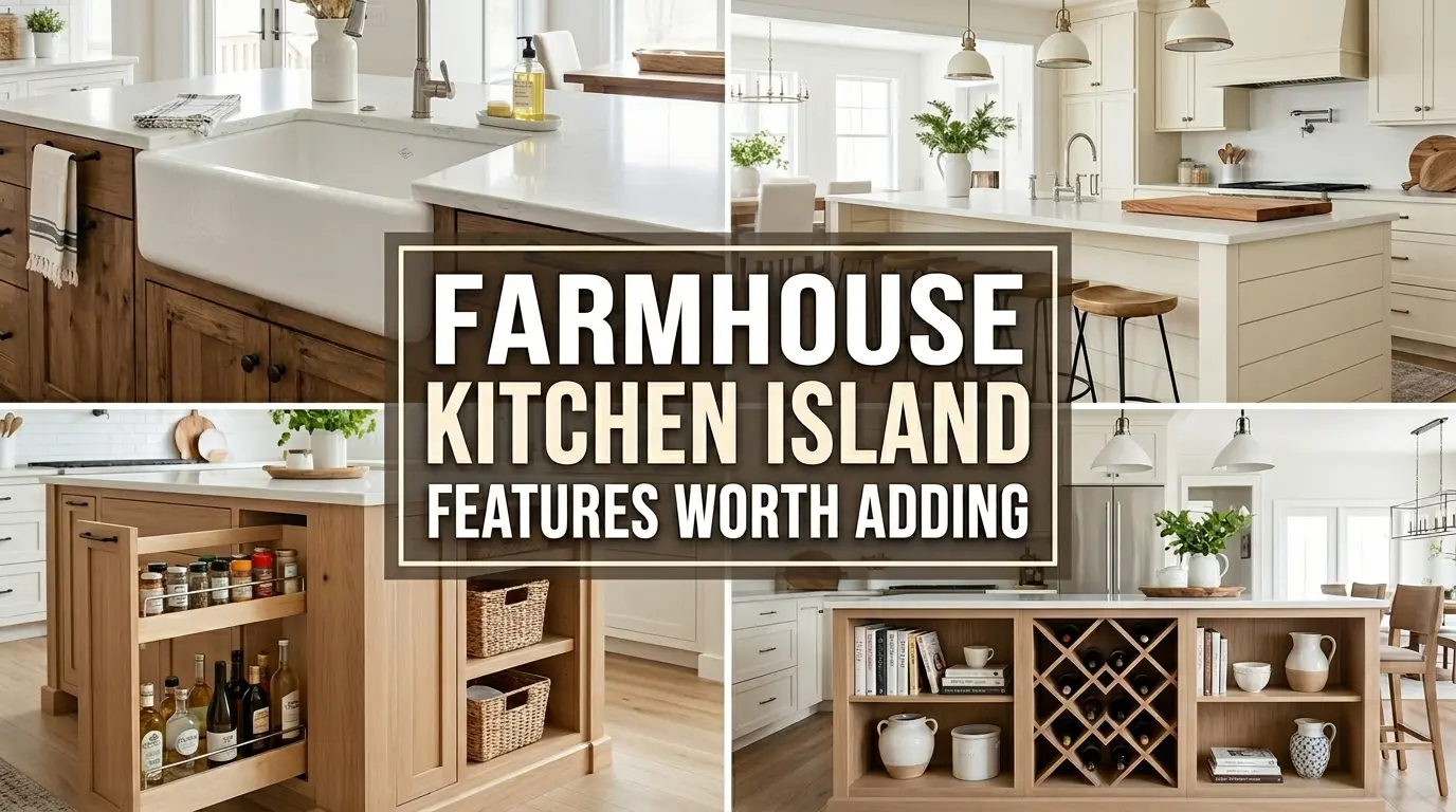 Farmhouse Kitchen Island Features Worth Adding