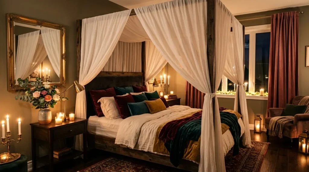 Romantic master bedroom