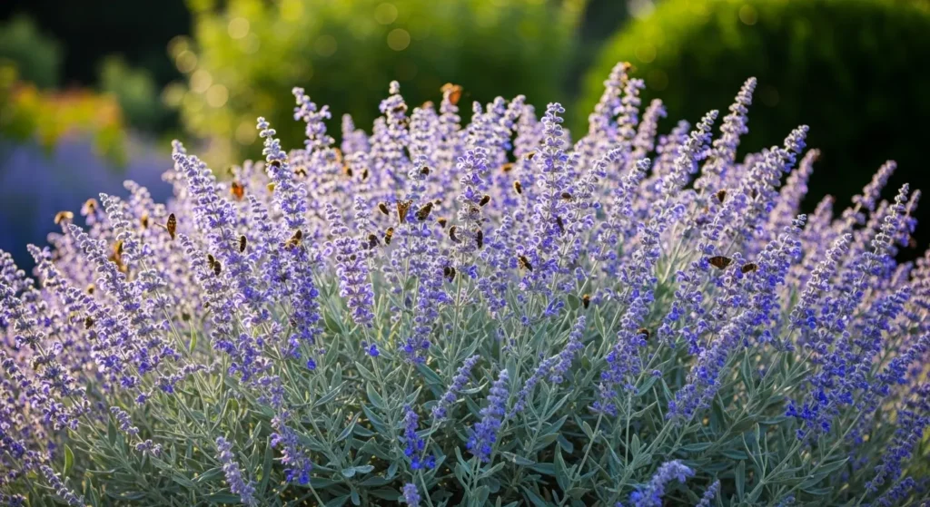 Russian sage in bloom
