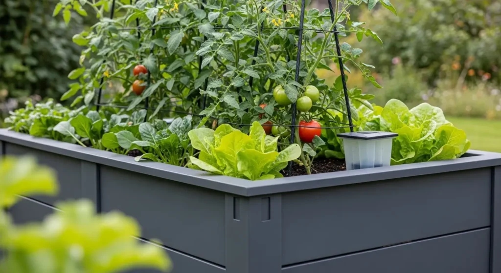 Self-watering garden bed