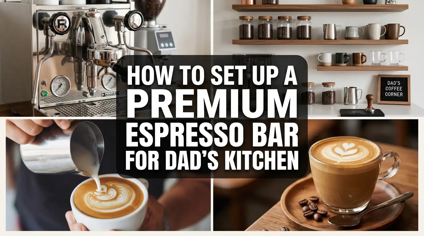 Home Espresso Bar Setup Ideas for Dad’s Kitchen
