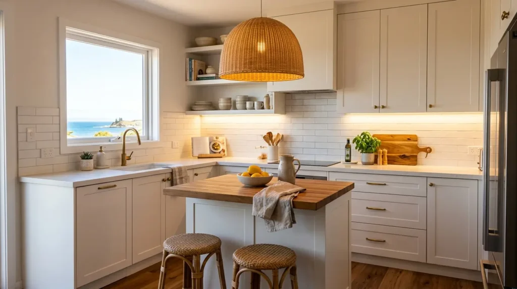 Small coastal kitchen