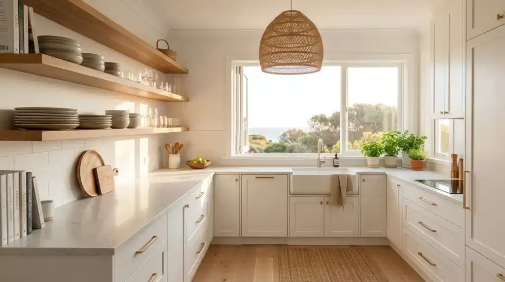 Small coastal kitchen principles