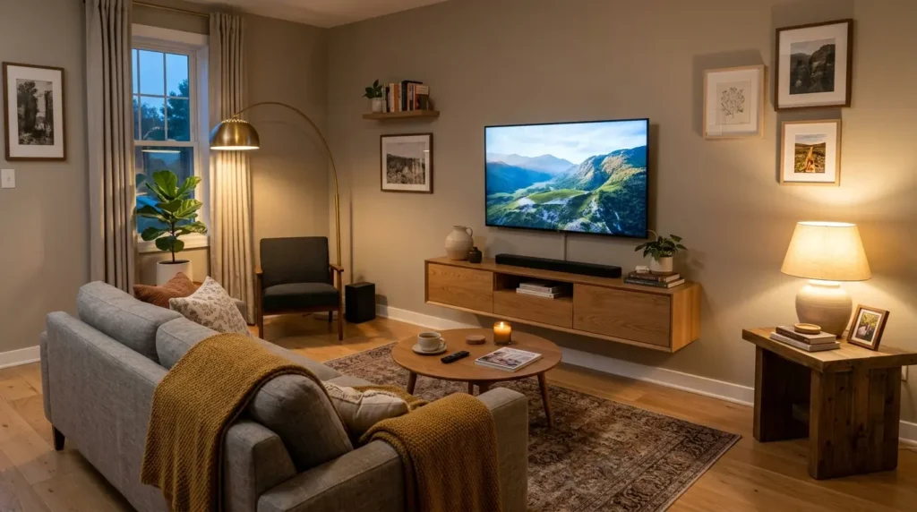 Small living room ideas TV