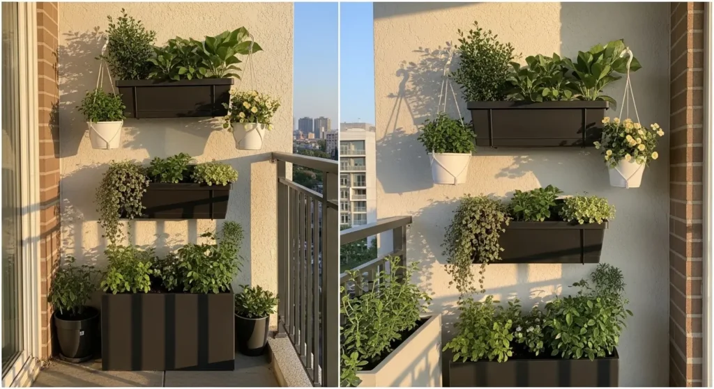 Small space planter strategy