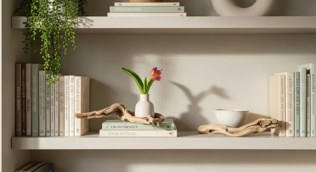 Shelves With Spring Colors