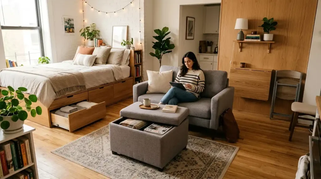 Studio apartment multi-function