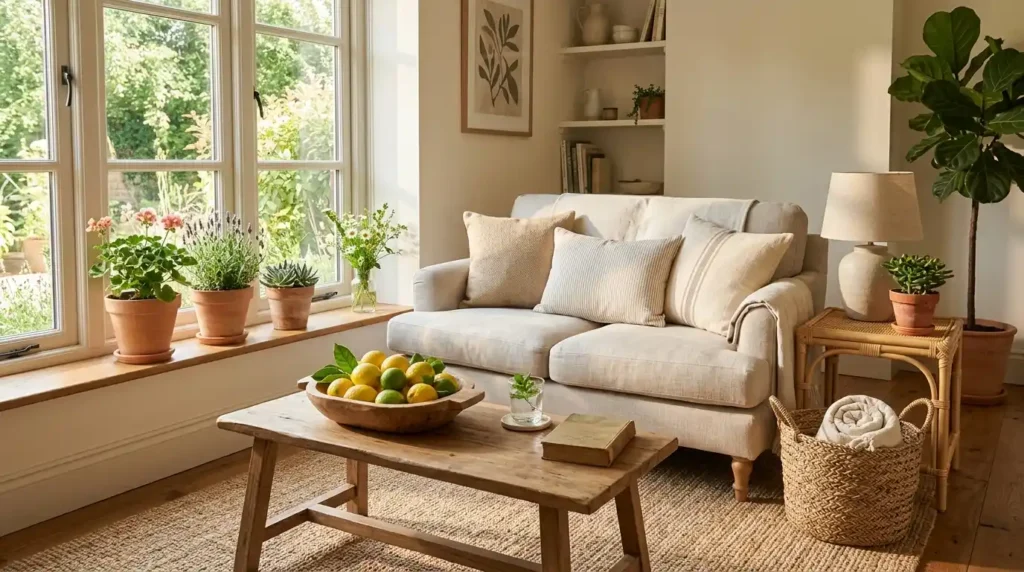 Summer decor natural materials