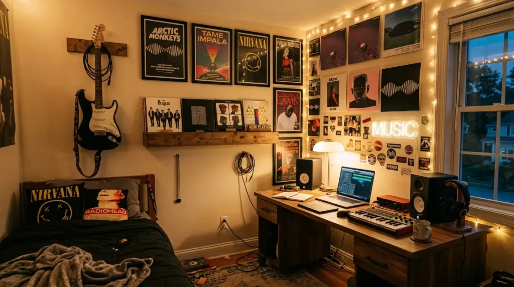 Teen bedroom music inspired