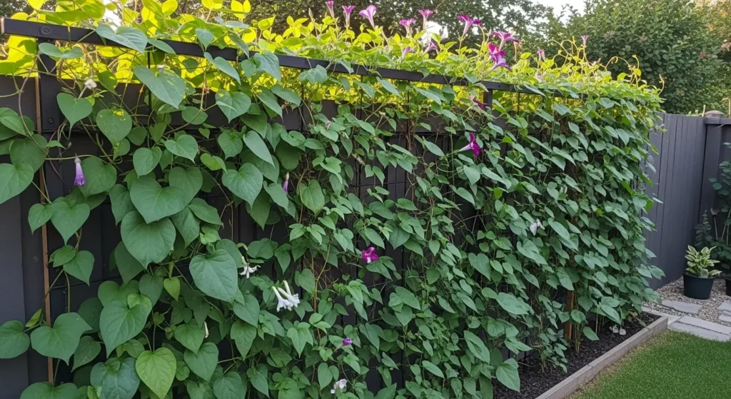 Trellis climbing vines