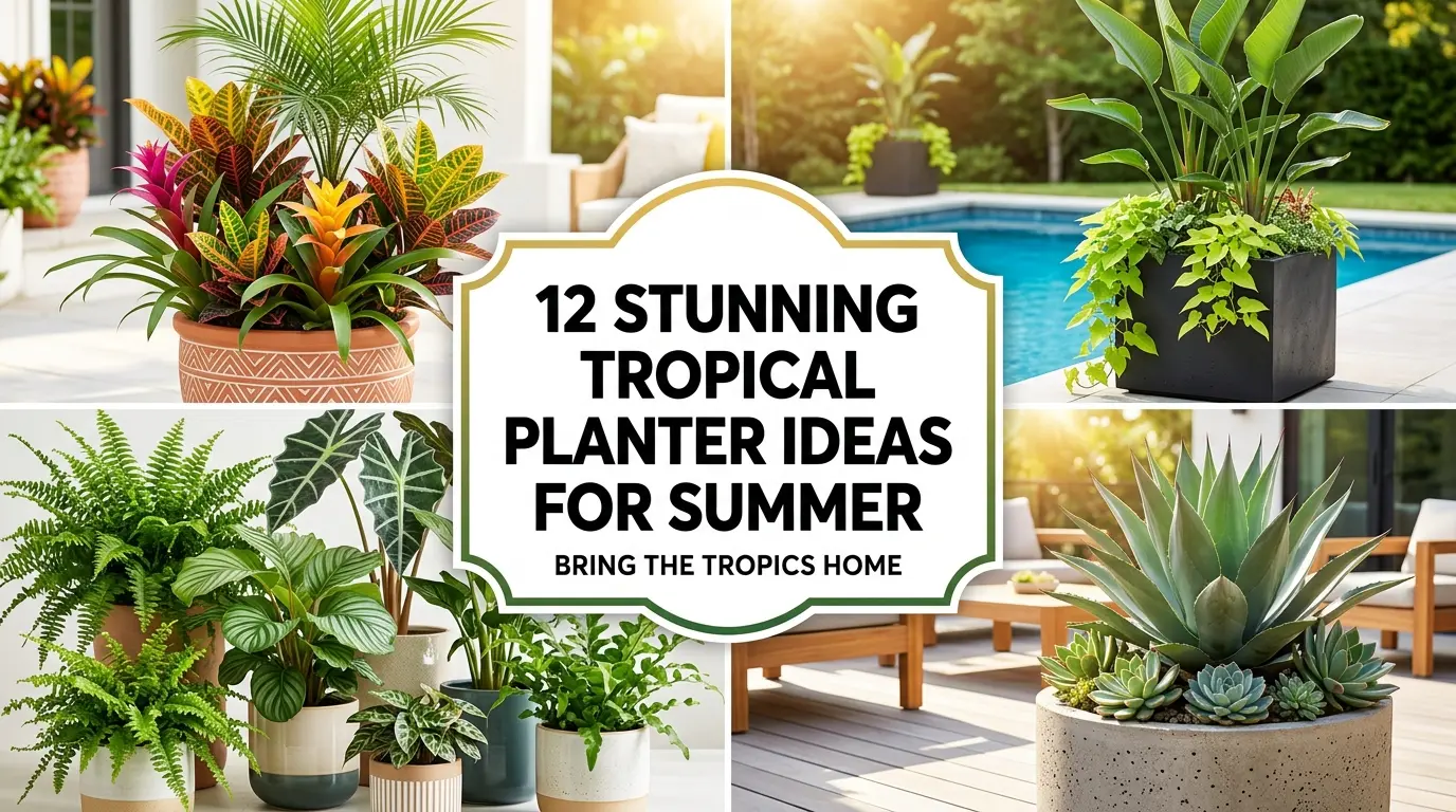 12 Stunning Tropical Planter Ideas For Summer