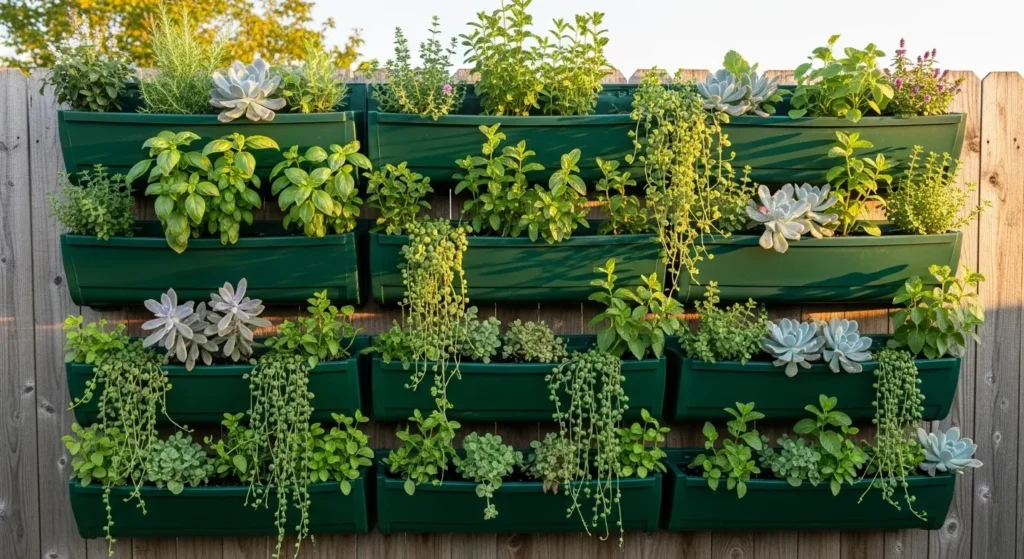 Vertical garden wall planter system