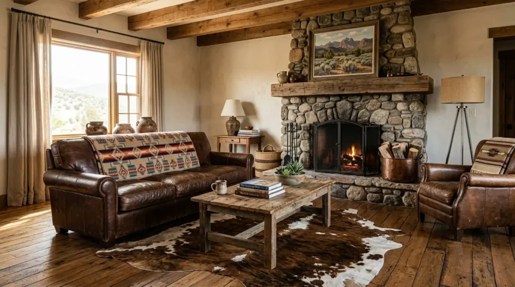 Western living room decor