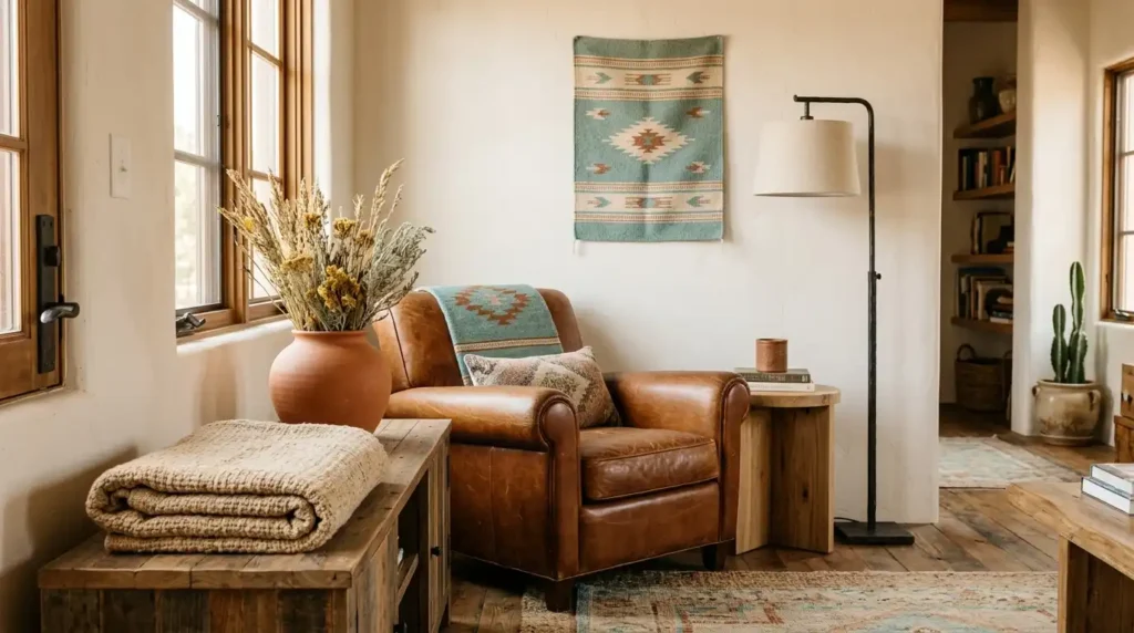 Western living room decor palette