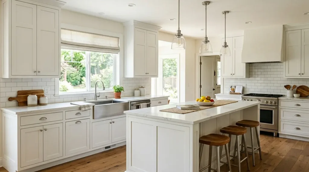 White kitchen classic shaker