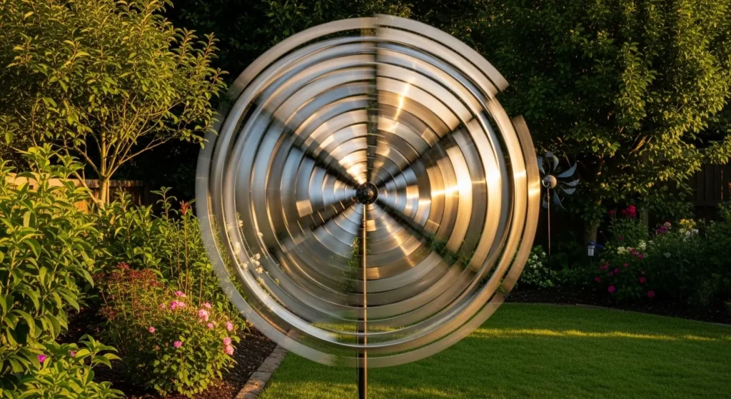 Wind spinner garden art motion