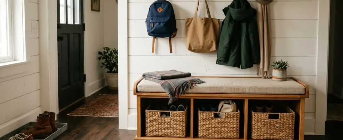 Mudroom Bench Ideas That Combine Storage and Style