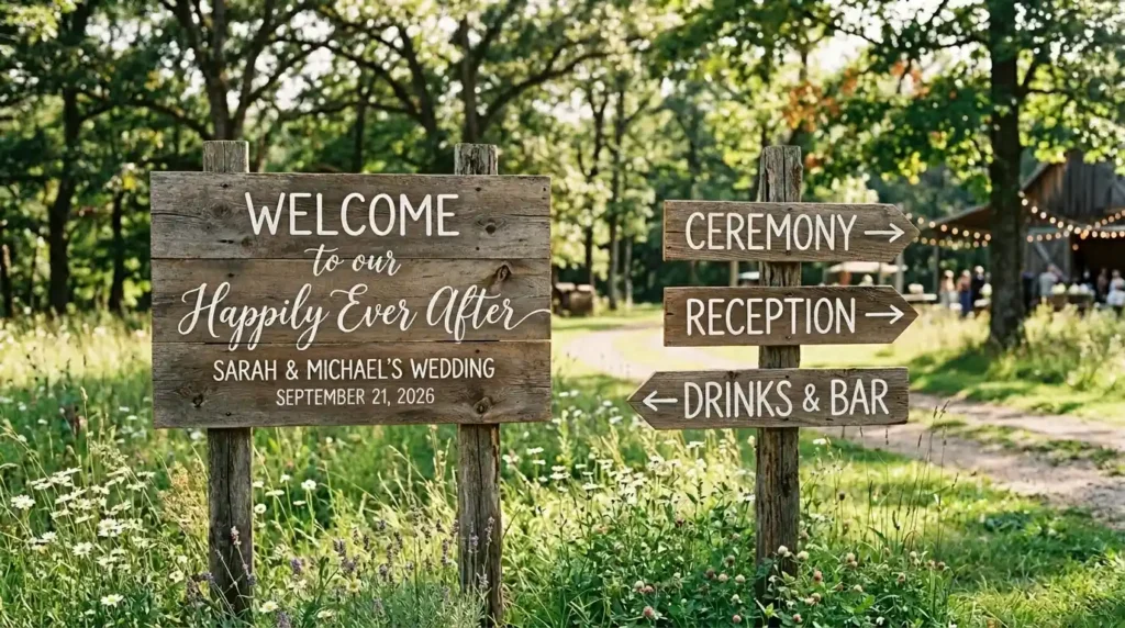 Wooden Signage Suite