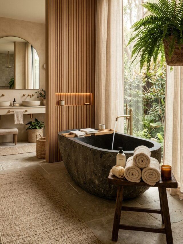 Turn Your Bathroom Into a Spa With These Organic Modern Ideas
