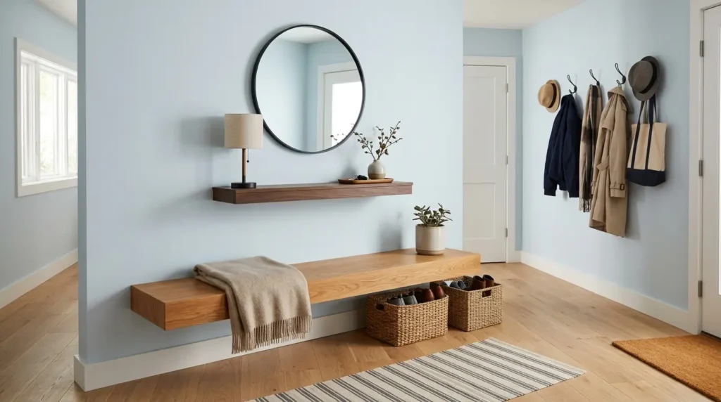 mudroom bench ideas floating bench