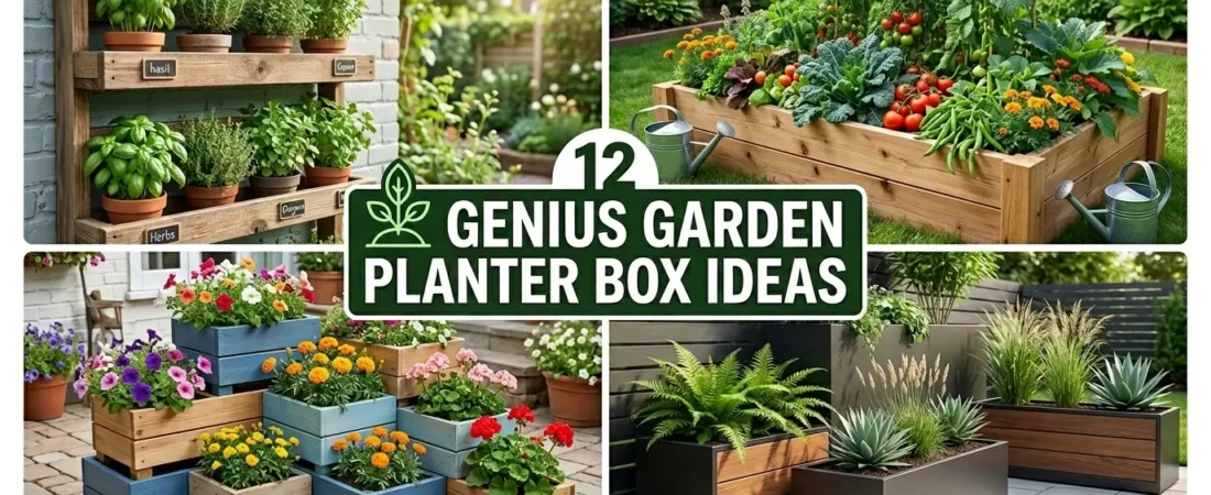12 Genius Garden Planter Box Ideas