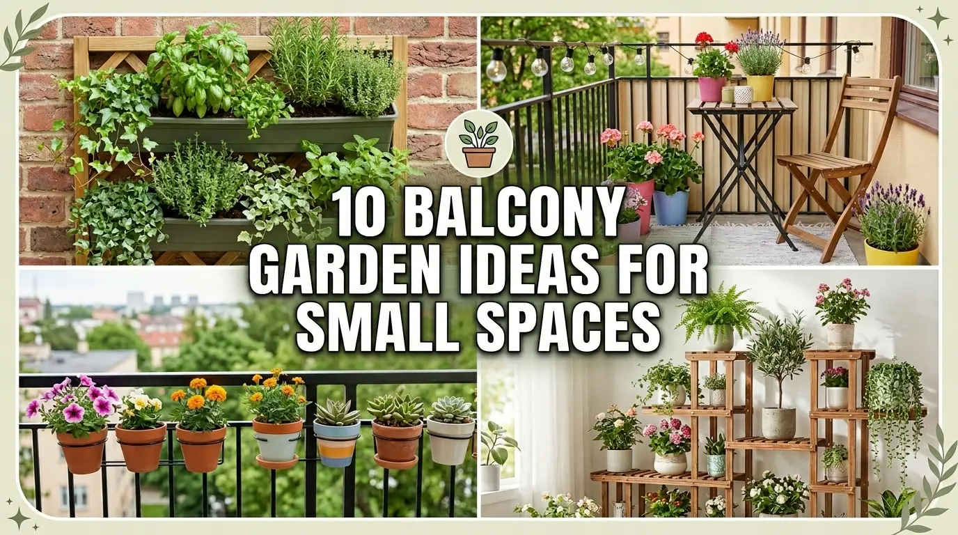 10 Balcony Garden Ideas For Small Spaces
