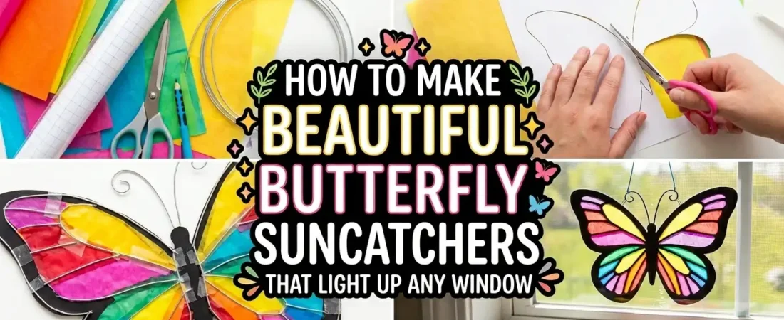 How To Make Beautiful Butterfly Suncatchers That Light Up Any Window