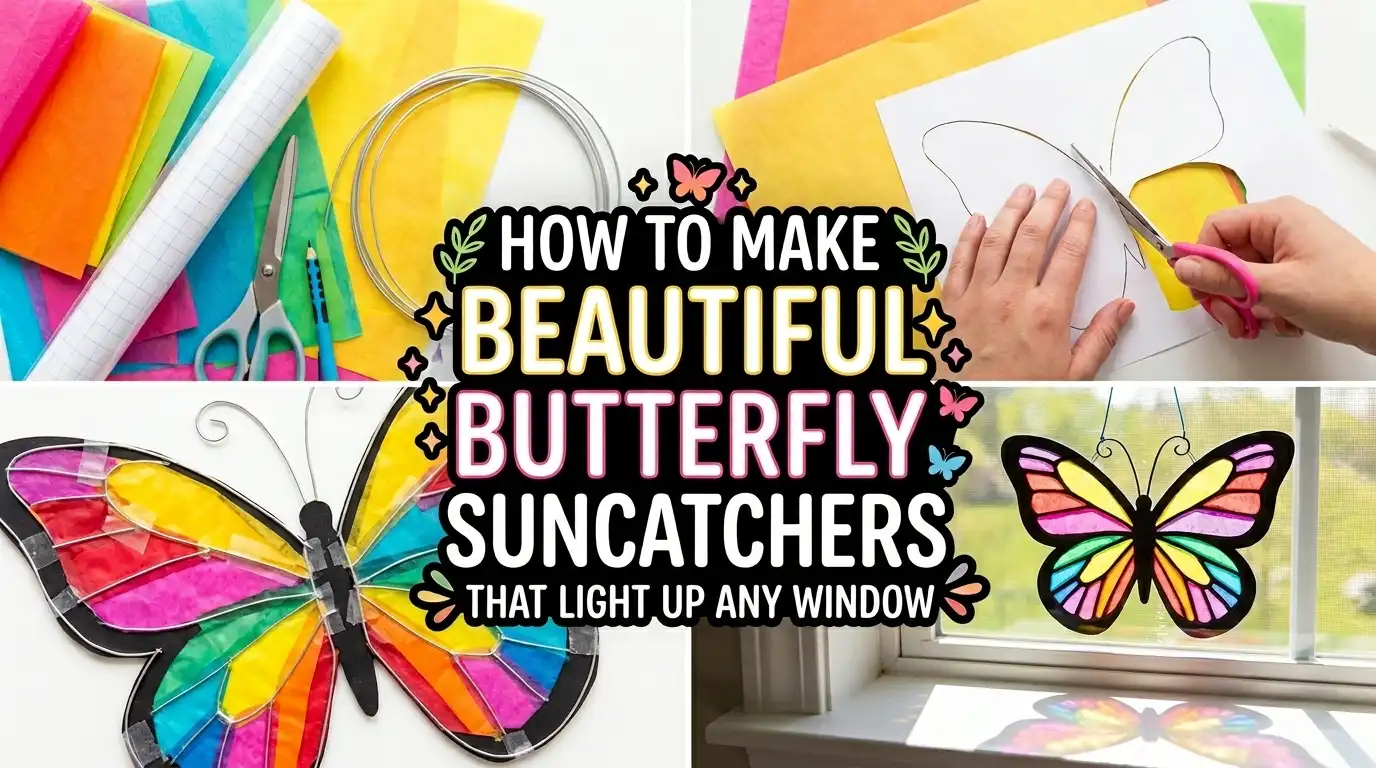 How To Make Beautiful Butterfly Suncatchers That Light Up Any Window