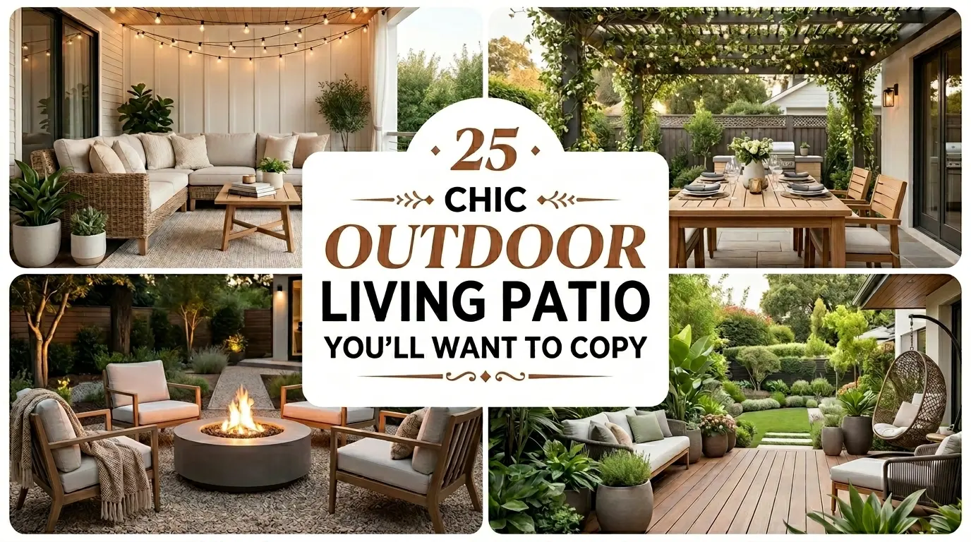 25 Chic Outdoor Living Patio Ideas You’ll Want To Copy
