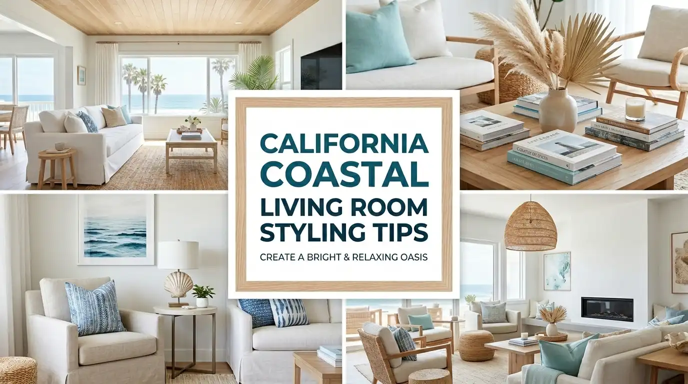 California Coastal Living Room Styling Tips for a Relaxed Luxury Look