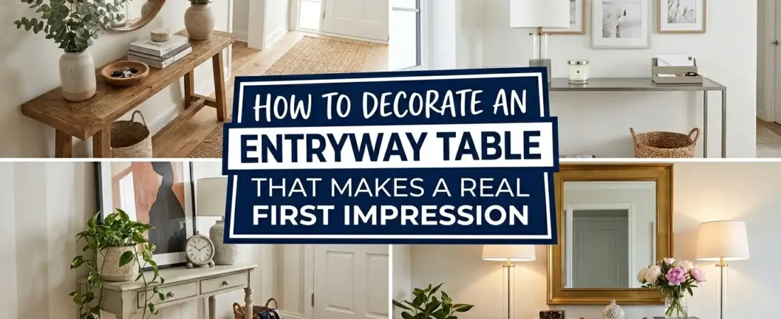 How to Decorate an Entryway Table Instantly