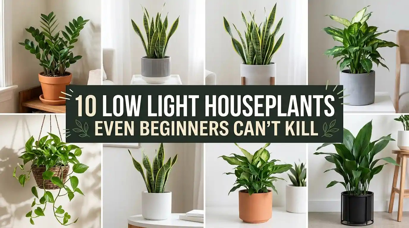 10 Low Light Houseplants Even Beginners Can’t Kill