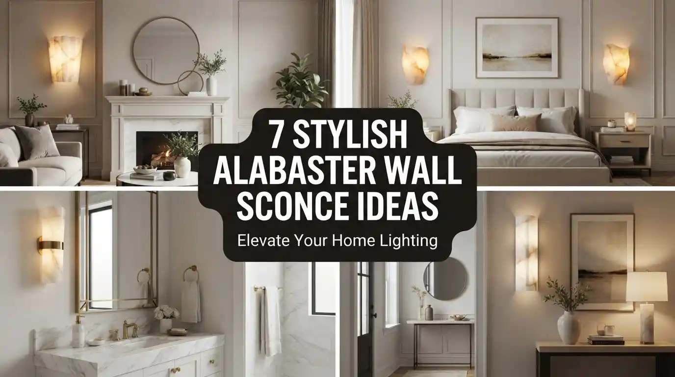 7 Stylish Alabaster Wall Sconce Ideas