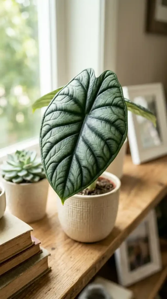 Alocasia dragon scale leaf