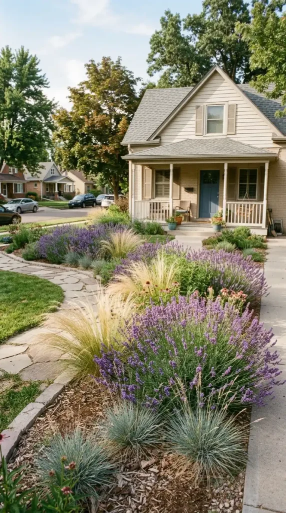 American suburban garden