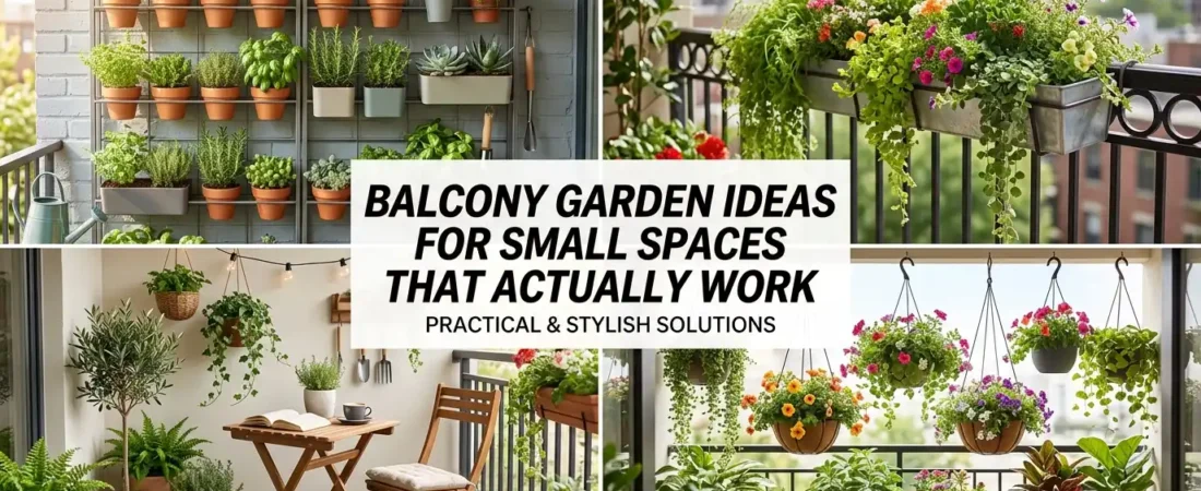 Balcony Garden Ideas for Small Spaces That Actually Work
