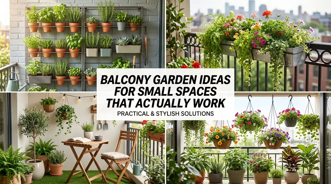 Balcony Garden Ideas for Small Spaces That Actually Work