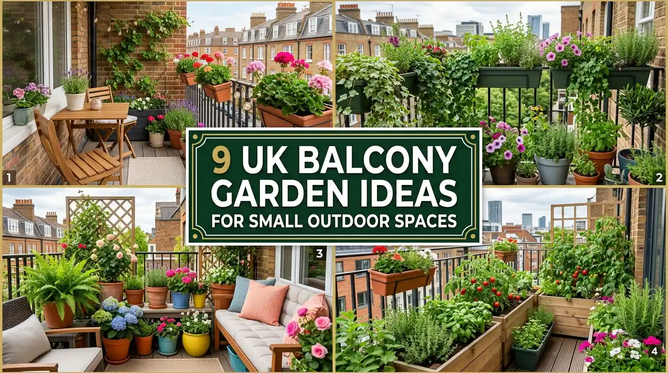 9 UK Balcony Garden Ideas for Small Outdoor Spaces