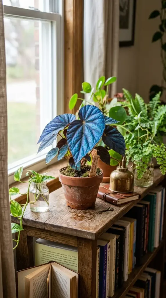 Begonia pavonina leaf