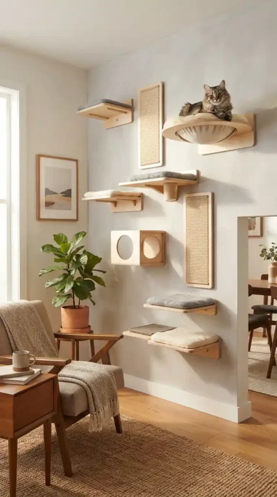 Cat furniture wall-mounted