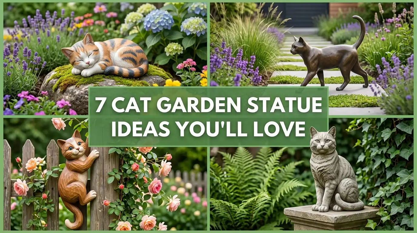 7 Cat Garden Statue Ideas You’ll Love