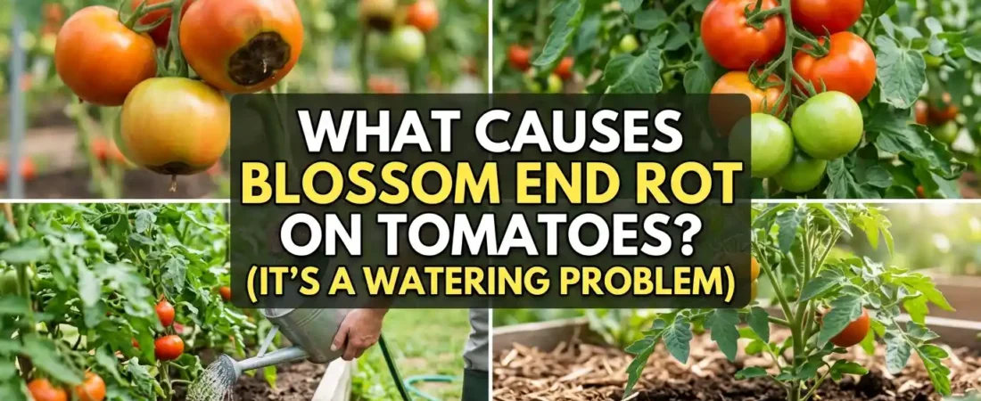 What Causes Blossom End Rot on Tomatoes? (It’s a Watering Problem)