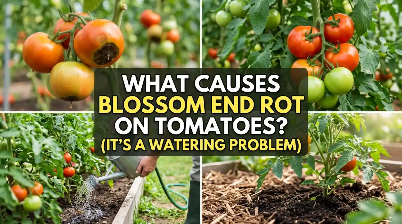 What Causes Blossom End Rot on Tomatoes? (It’s a Watering Problem)