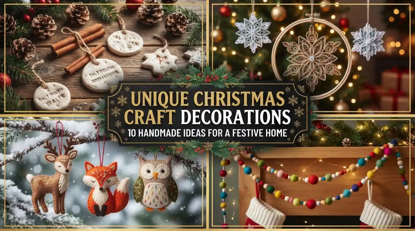 Unique Christmas Craft Decorations: 10 Handmade Ideas for a Festive Home