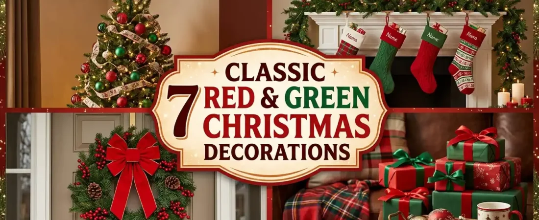 7 Classic Red and Green Christmas Decorations