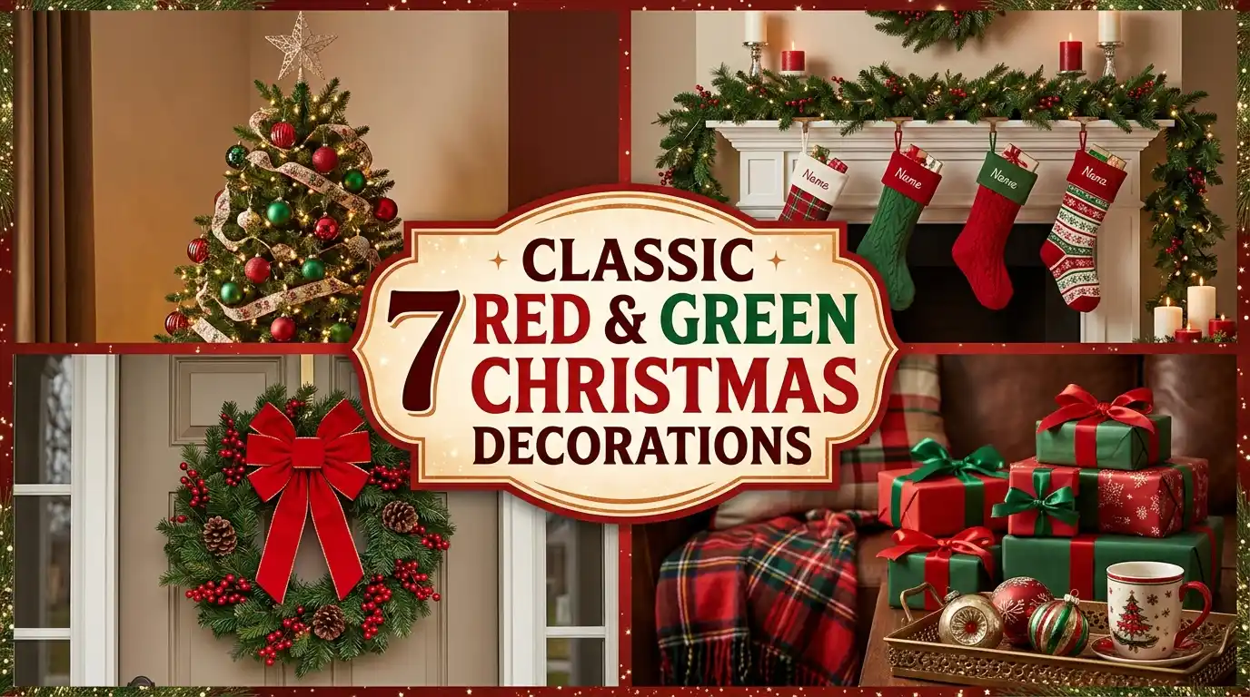 7 Classic Red and Green Christmas Decorations