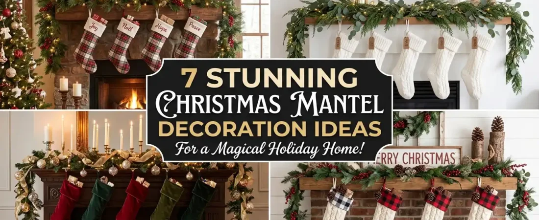 7 Stunning Christmas Mantel Decoration Ideas
