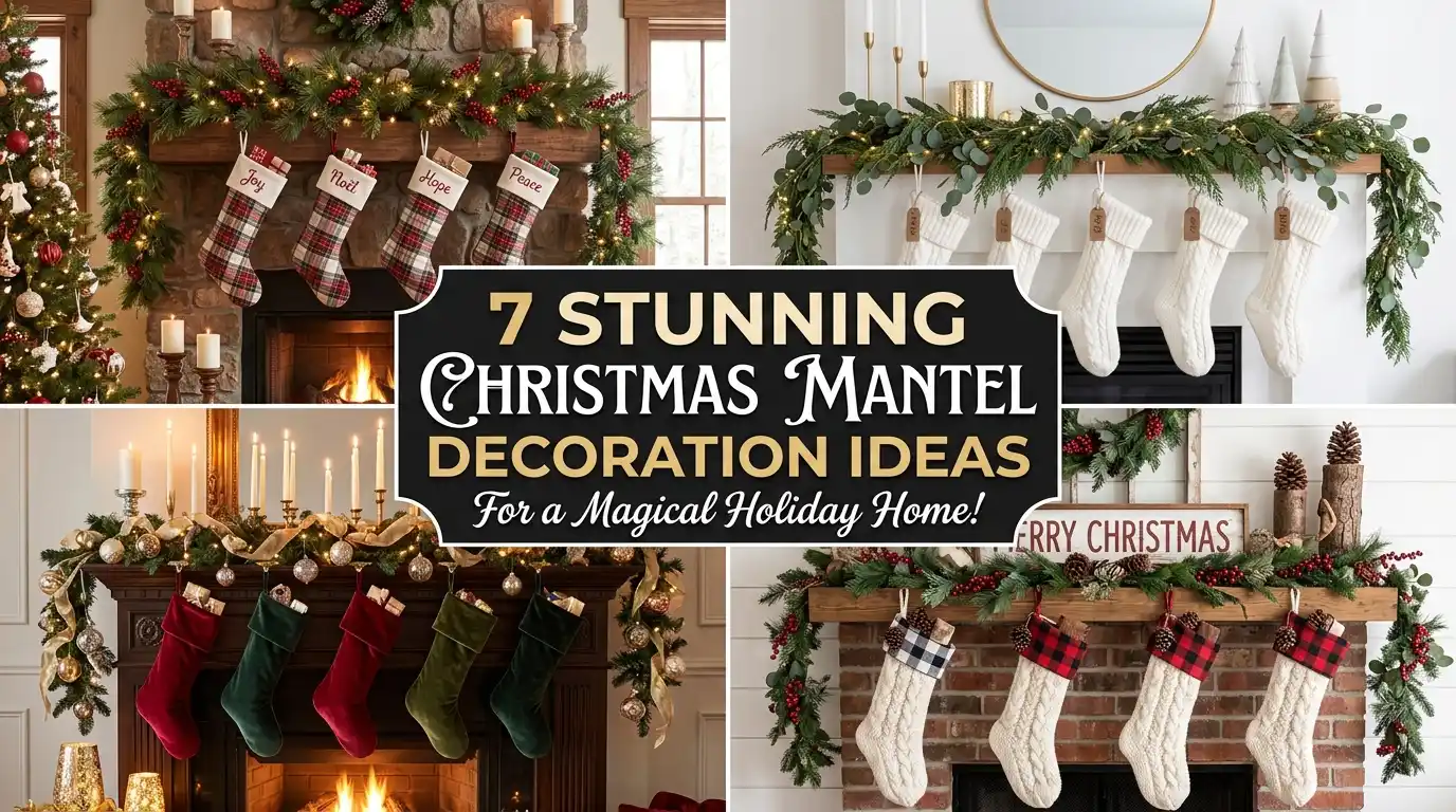 7 Stunning Christmas Mantel Decoration Ideas