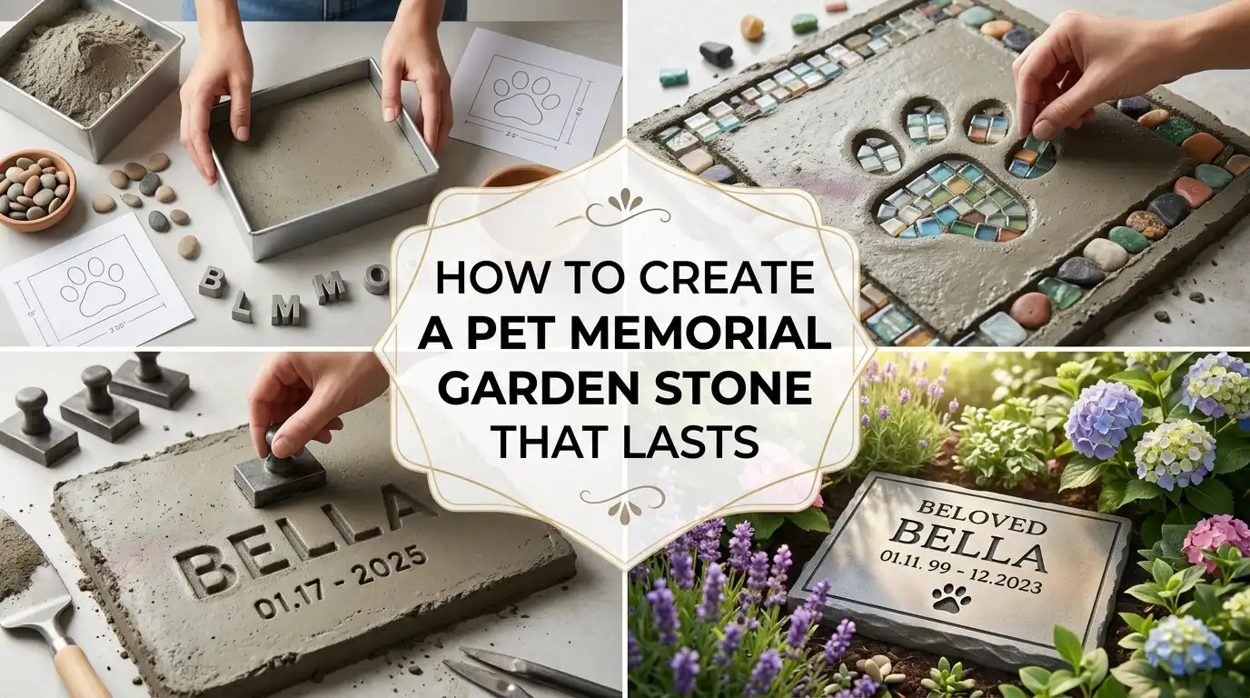 How to Create a Pet Memorial Garden Stone That Lasts