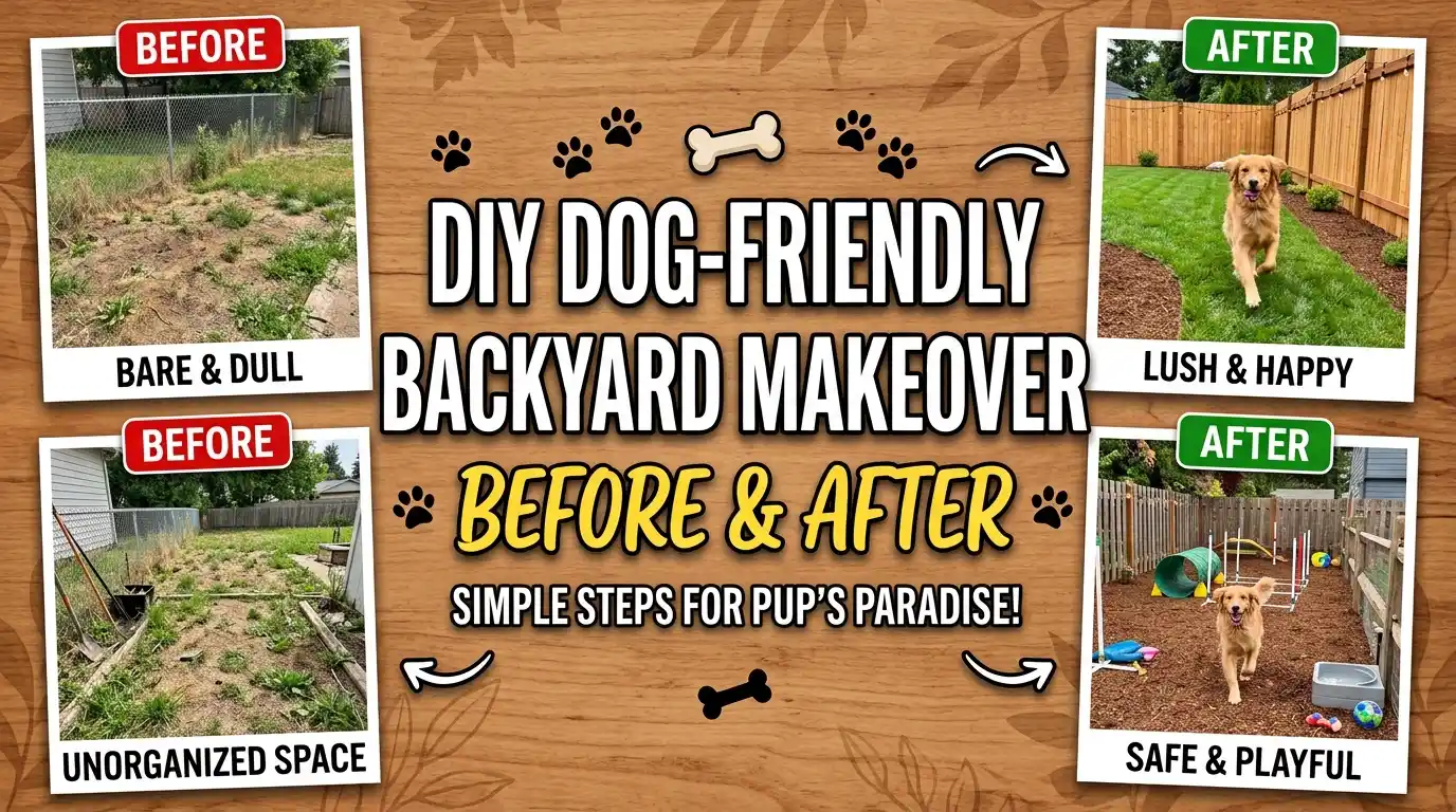 DIY Dog-Friendly Backyard Makeover: Before and After